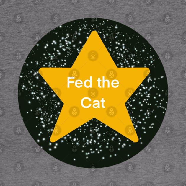 Fed the Cat Adulting Gold Star by Theartiologist